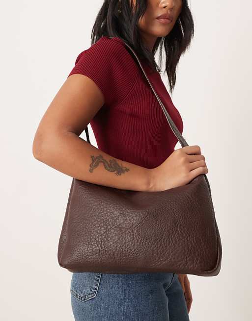My Accessories slouchy shoulder bag in brown
