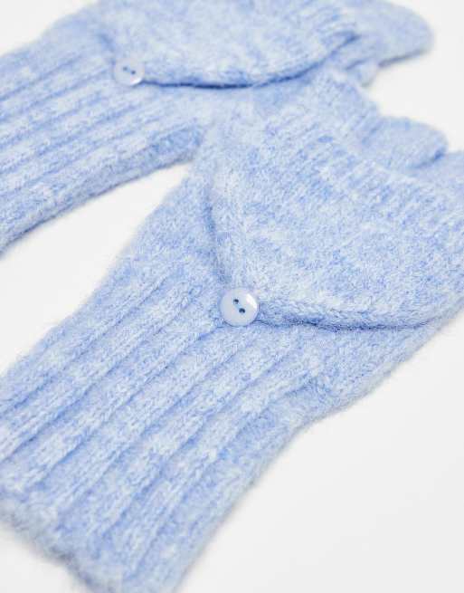 Native Youth Longline Gloves In Blue