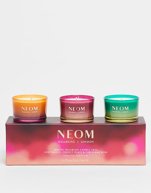 NEOM Winter Wellbeing Candle Trio