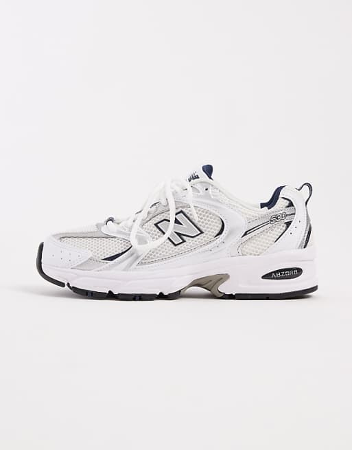 New Balance 530 Trainers In White And Grey