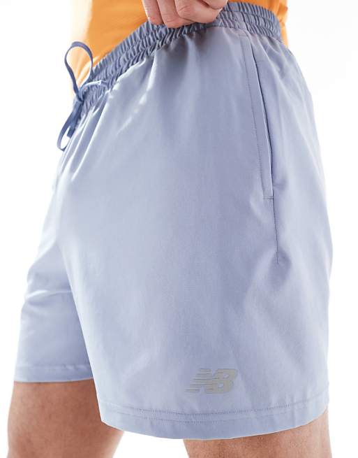 New Balance Essentials 5 Inch Shorts In Blue