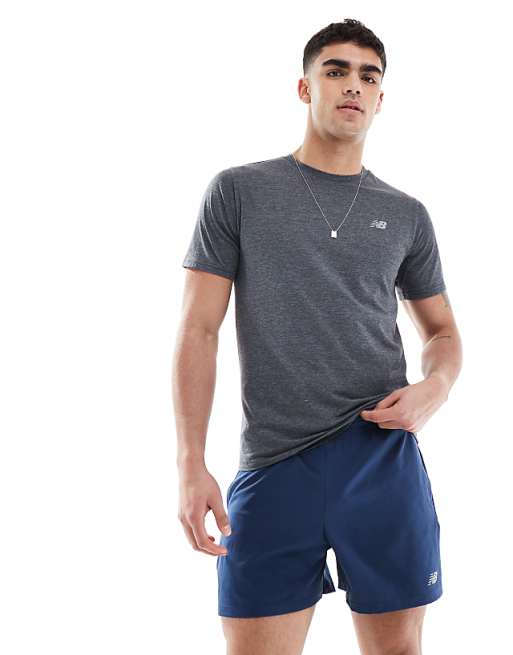 New Balance essentials 5 inch shorts in navy