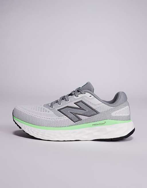 New Balance Evoz Running Trainers In Grey And Green
