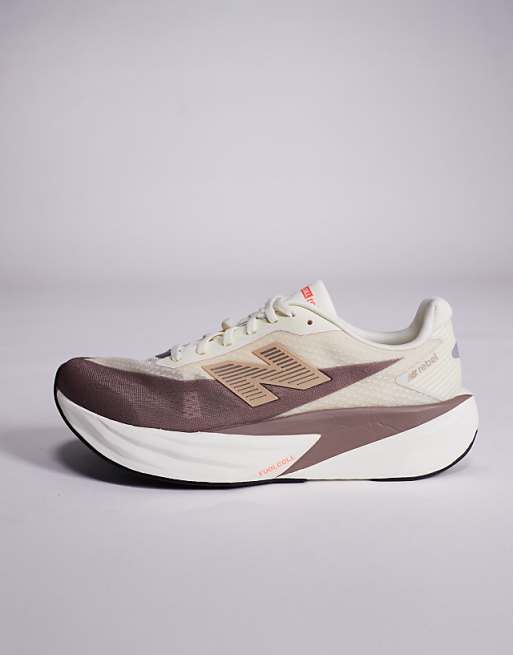 New Balance Fuelcell Rebel V5 Mens Running Trainers In Brown And Beige