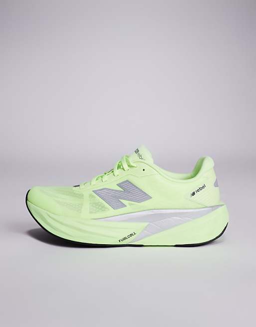New Balance Fuelcell Rebel V5 Mens Running Trainers In Volt Yellow