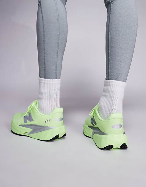 New Balance Fuelcell Rebel V5 Womens Running Trainers In Volt Yellow