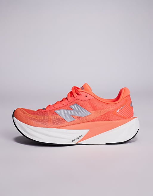 New Balance Fuelcell Rebel V5 Womens Running Trainers In Bright Red