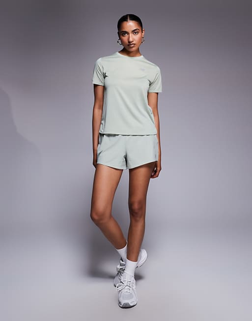 New Balance RC 3" shorts in light green