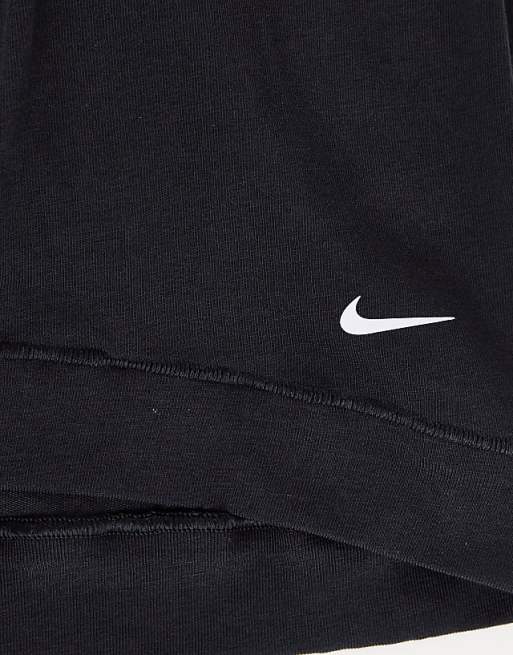 Nike 3 Pack Cotton Stretch Trunks In Black