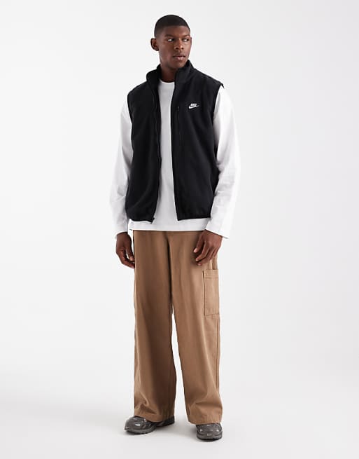 Nike Club Fleece Gilet In Black