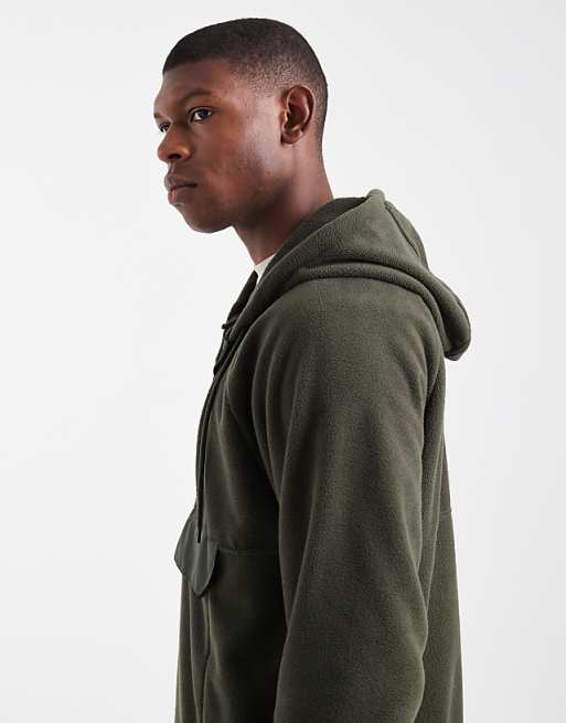 Nike Club Half Zip Fleece In Dark Green