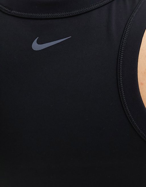 Nike One Training Dri-FIT Cropped Vest In Black