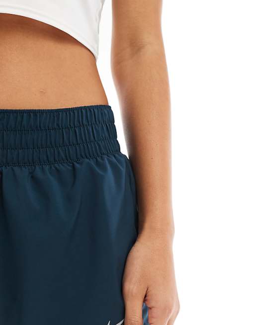 Nike One Training Mid Rise 3 Inch Shorts In Navy