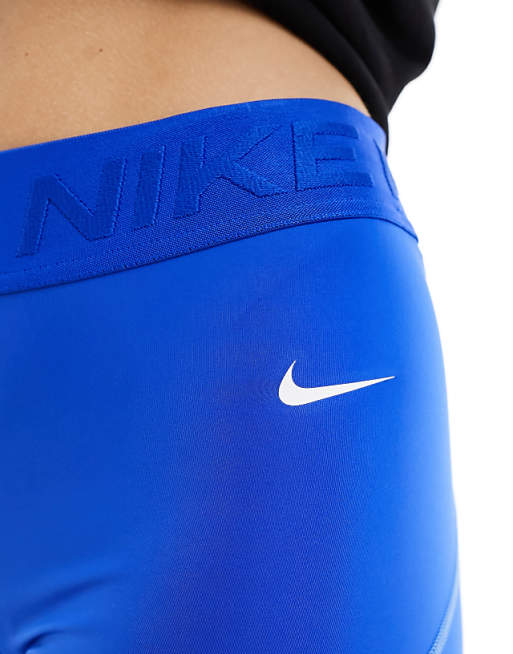 Nike Pro Training Dri-FIT Mid-rise 3 Inch Shorts In Hyper Royal Blue