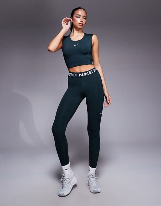 Nike Pro Training Dri-FIT Tank In Dark Green