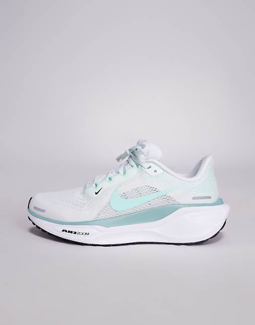 Nike Running Air Zoom Pegasus 41 Trainers In White And Green