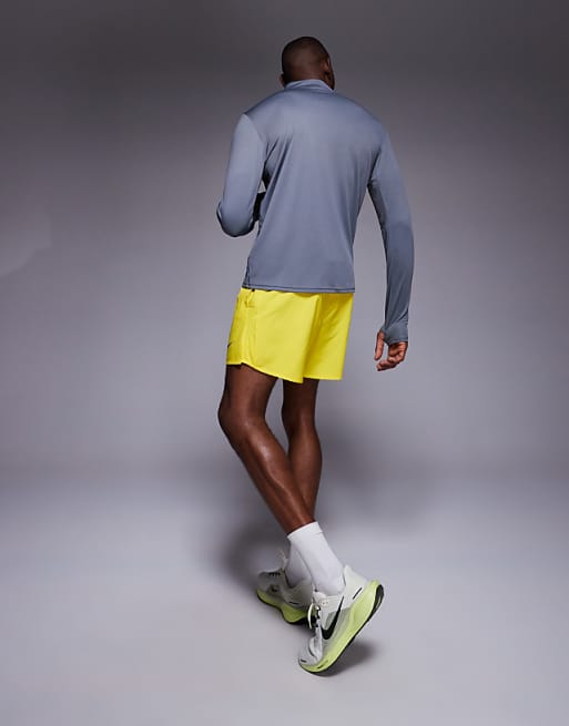 Nike Running Challenger Dri-FIT 5 Inch Shorts In Yellow