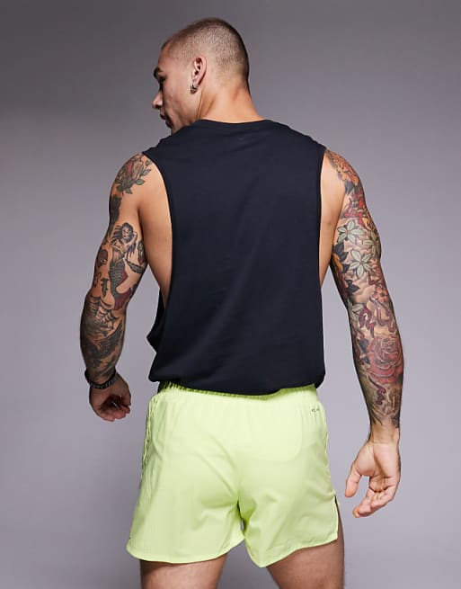 Nike Running Dri-FIT 3 Inch Shorts In Yellow