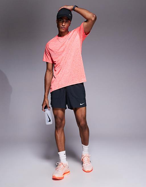 Nike Running Dri-FIT Stride Short Sleeve Top In Red
