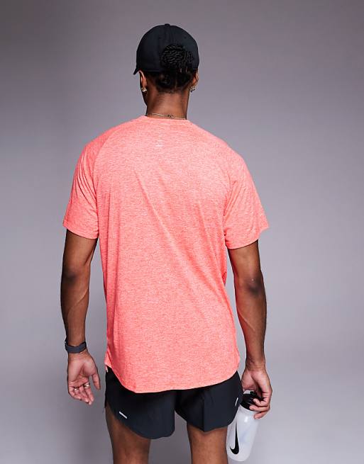 Nike Running Dri-FIT Stride Short Sleeve Top In Red
