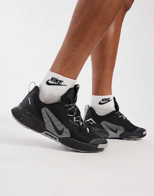 Nike Running Juniper Trail 3 Trainers In Black