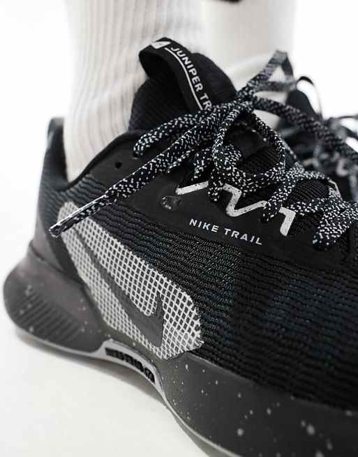 Nike Running Juniper Trail 3 Trainers In Triple Black