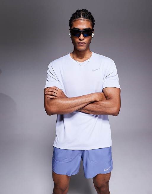 Nike Running Miler Dri-FIT t-shirt in lilac