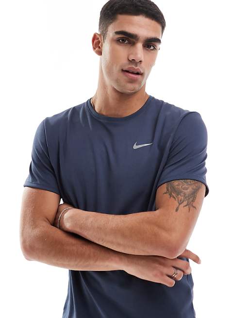 Nike Running Miler Dri-FIT t-shirt in navy