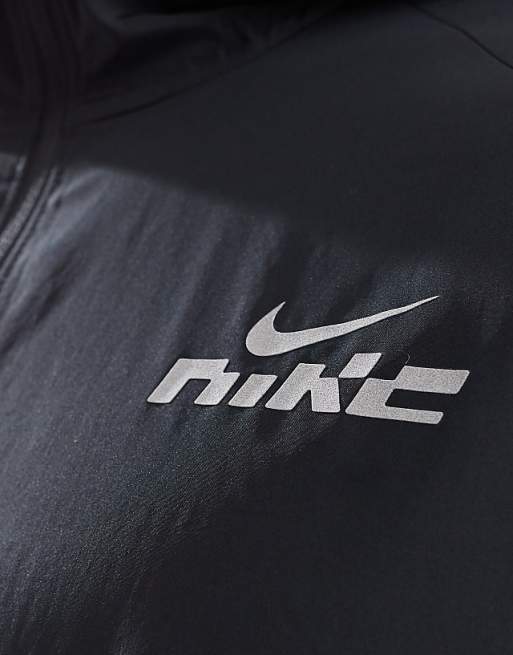 Nike Running Miler Flash Jacket In Black