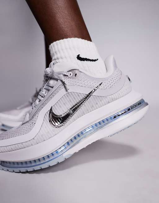 Nike Running Pegasus Premium Trainers In Light Grey And Silver