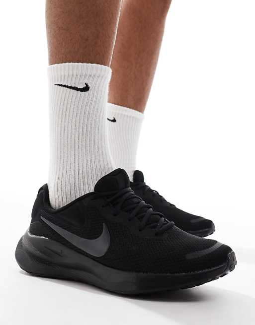 Nike Running Revolution 7 Trainers In Black