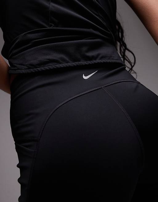 Nike Running Swift Dri-FIT High Waisted 4 Inch Legging Shorts In Black