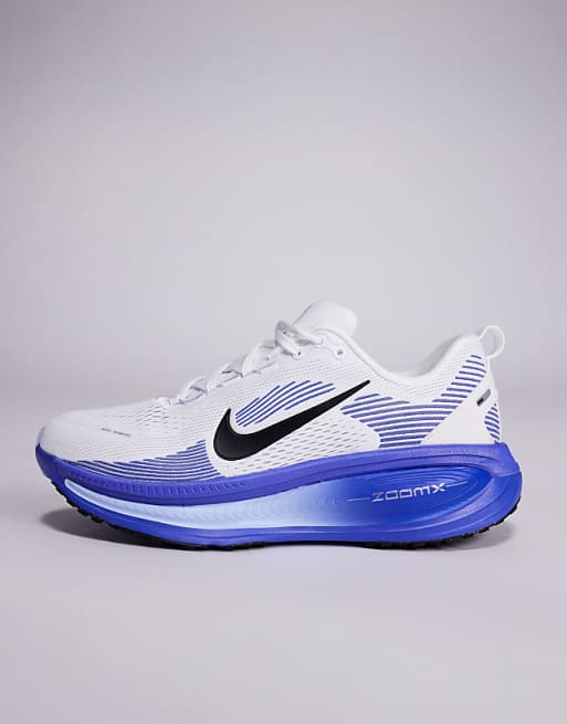 Nike Running Vomero 18 Trainers In White And Blue