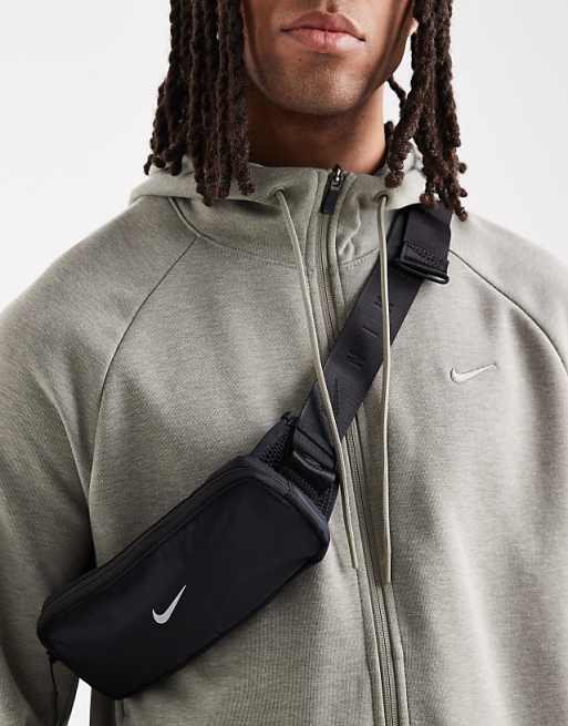 Nike Running waistpack in black and silver