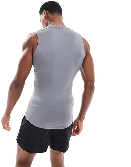 Nike Training Dri-FIT Muscle Fit Vest In Grey