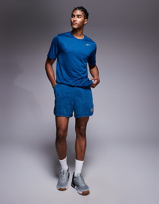 Nike Training Heritage Dri-Fit Shorts In Blue