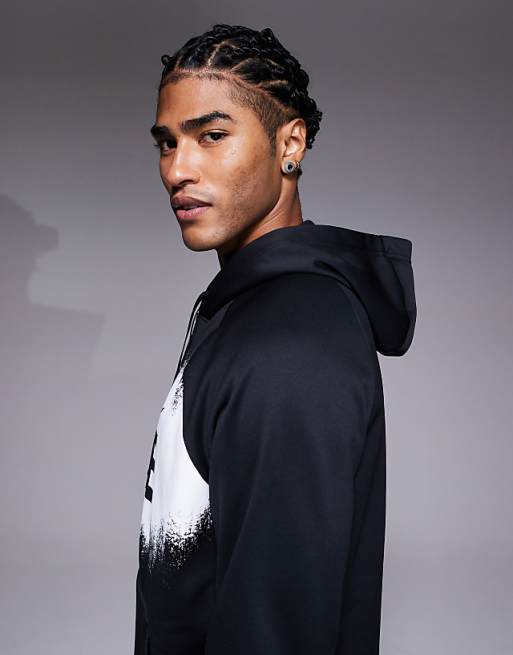Nike Training Heritage Graphic Hoodie In Black