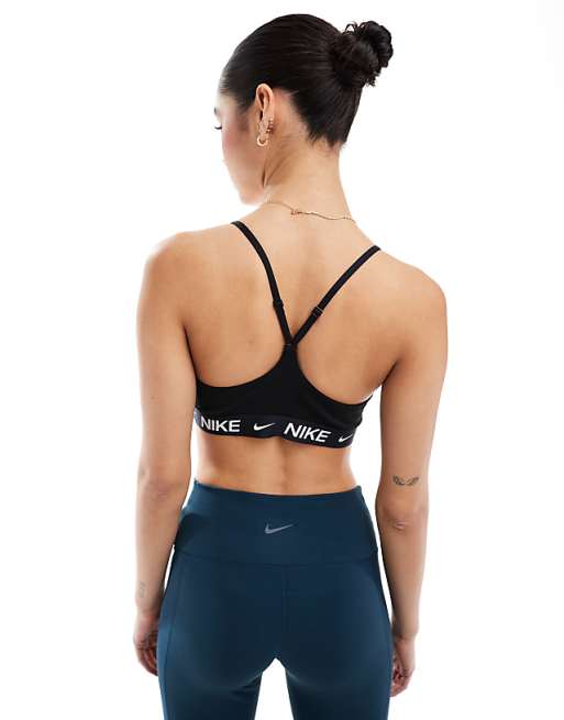 Nike Training Indy Dri-FIT Light Support Sport Bra In Black