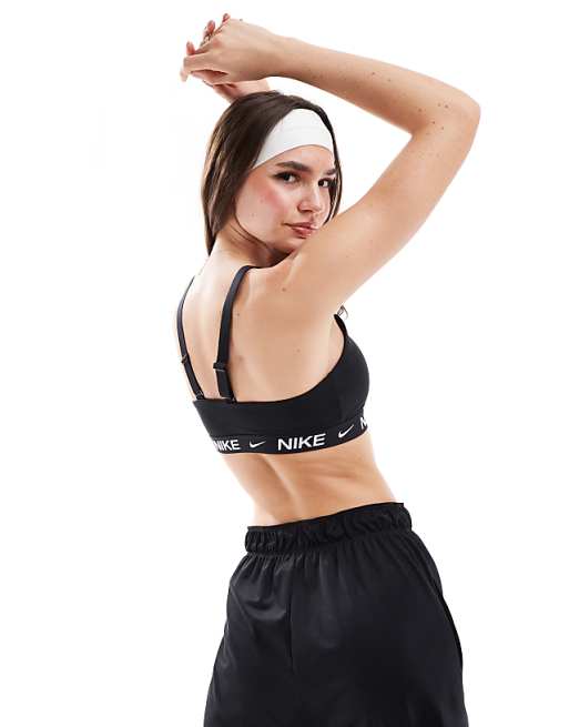 Nike Training Indy Dri-FIT Medium Support Sports Bra In Black