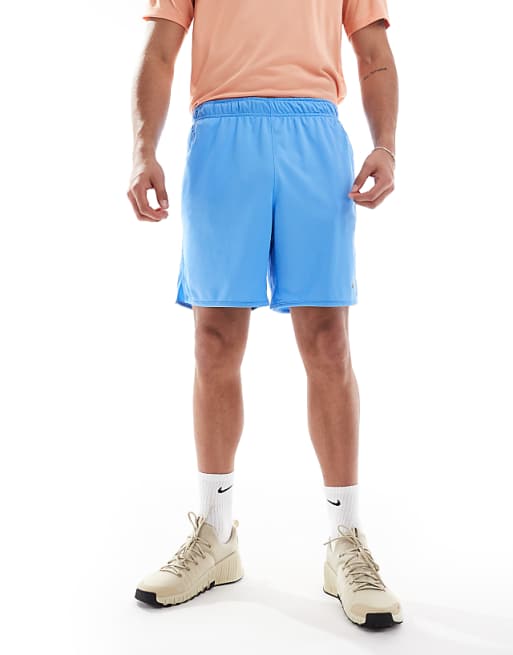 Nike Training Totality Dri-FIT Knit 7inch Shorts In Blue