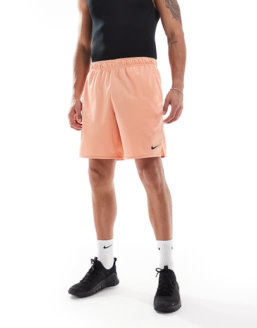 Nike Training Totality Dri-FIT knit 7inch shorts in apricot