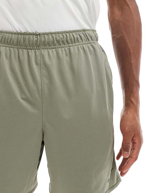 Nike Training Totality Dri-FIT Knitted 7 Inch Shorts In Khaki