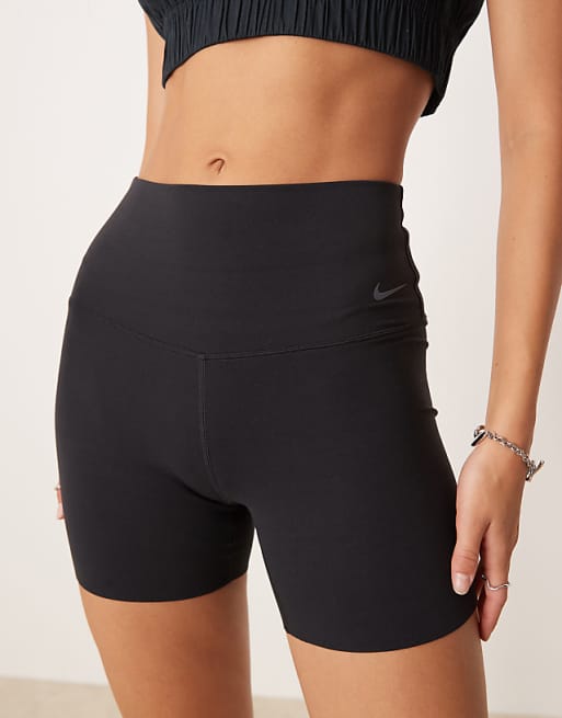 Nike Training Zenvy Dri-FIT Soft Touch High Waisted 5 Inch Shorts In Black