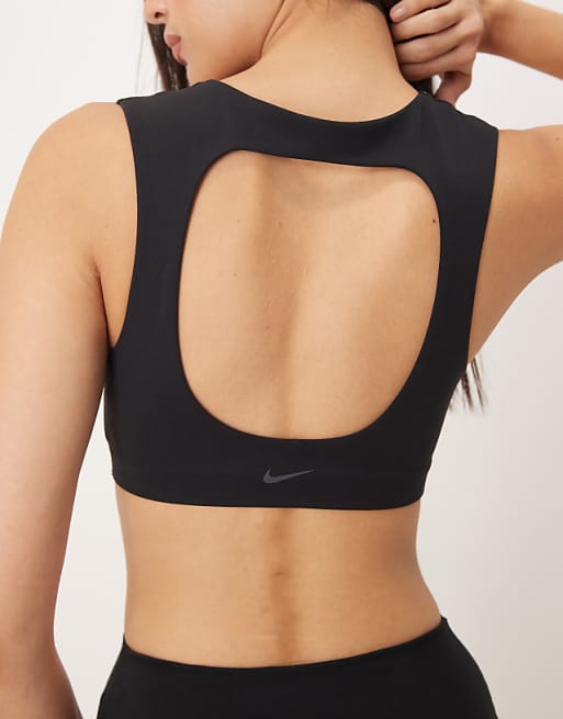 Nike Zenvy Training Light Support Sports Bra In Black