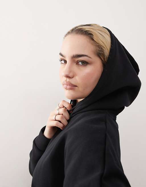 Noisy May Loose Fit Hoodie In Black