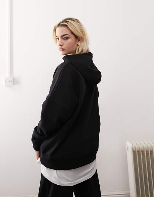 Noisy May Loose Fit Hoodie In Black