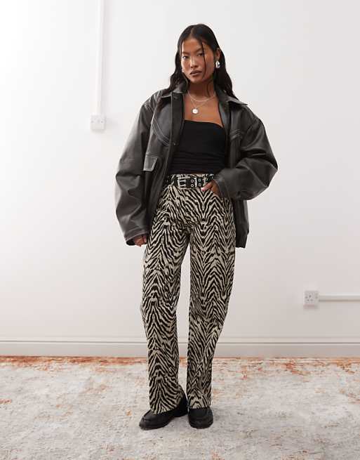 Noisy May Zebra Denim Co-ord