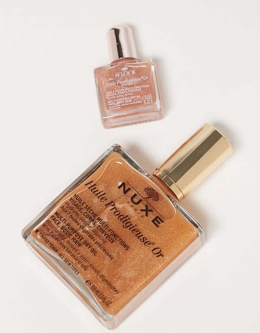 NUXE X ASOS Exclusive Huile Prodigieuse Shimmer Dry Oil 100ml Home And Away (Free Mini)