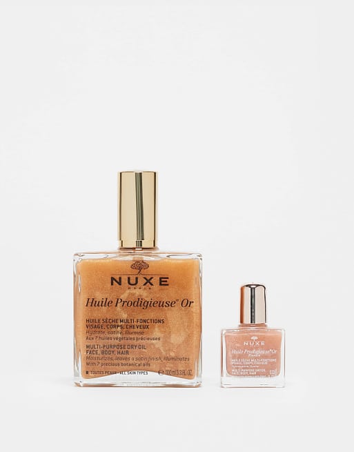 NUXE x ASOS Exclusive Huile Prodigieuse Shimmer Dry Oil 100ml Home and Away (Free Mini)