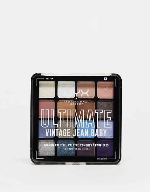 NYX Professional Makeup Ultimate Shadow Palette Vegan 16-Pan - Vintage Jean Baby